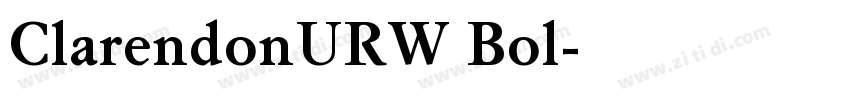 ClarendonURW Bol字体转换